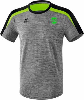 Liga 2.0 T-Shirt DJK Fasangarten grau melange/schwarz/green gecko | XL