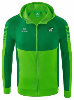 Six Wings Trainingsjacke mit Kapuze FSV Harthof München green/smaragd/weiß | 128