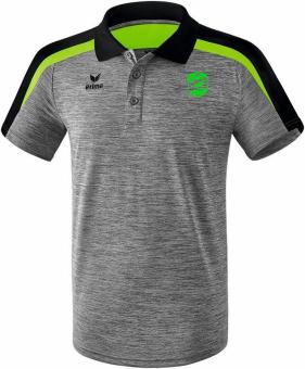 Liga 2.0 Poloshirt DJK Fasangarten grau melange/schwarz/green gecko | M