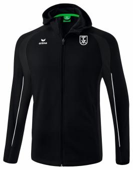 LIGA STAR Trainingsjacke mit Kapuze SV Arget Jugend schwarz/weiß | XXXL