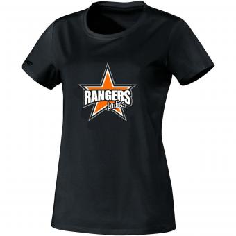 T-Shirt Team Ladies Logo groß Damen schwarz | 36